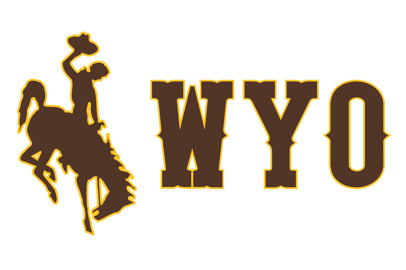 Wyoming Cowboys Football Helmet