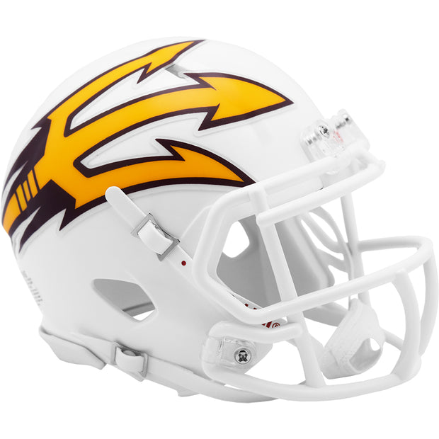 ASU Sun Devils White Metallic 85 Riddell Speed Mini Football Helmet