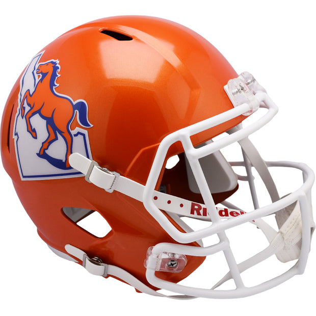 Boise State Broncos Orange Riddell Speed Full Size Replica Football Helmet