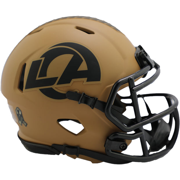 LA Rams Salute To Service 2023 Riddell Speed Mini Helmet