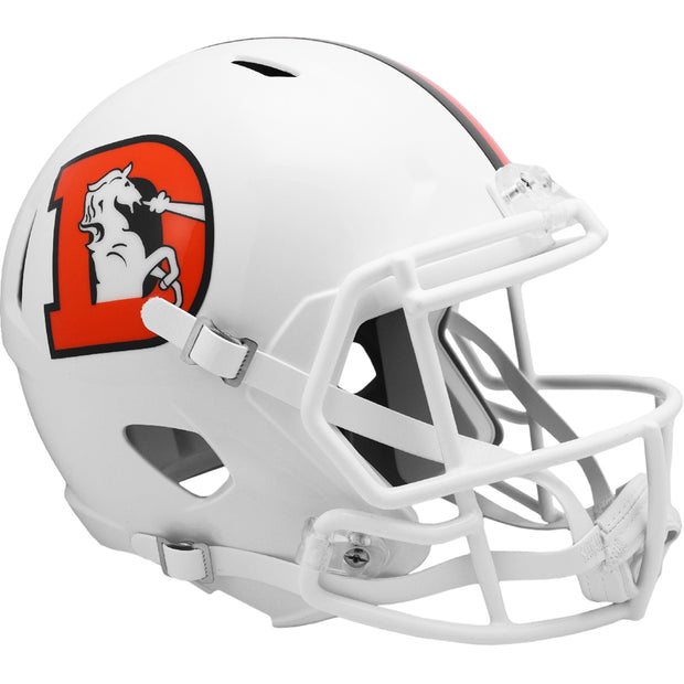 Denver Broncos White Alternate Replica Football Helmet