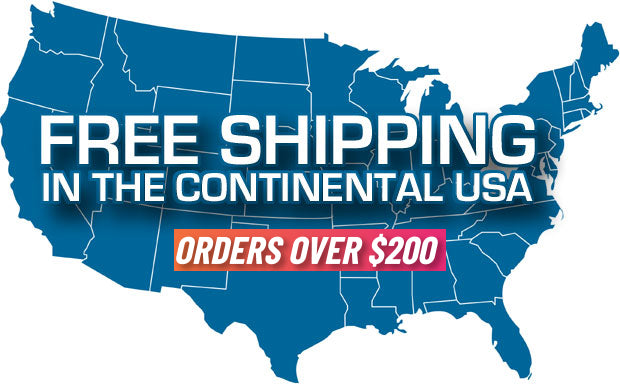Free shipping on orders over $200 in the USA