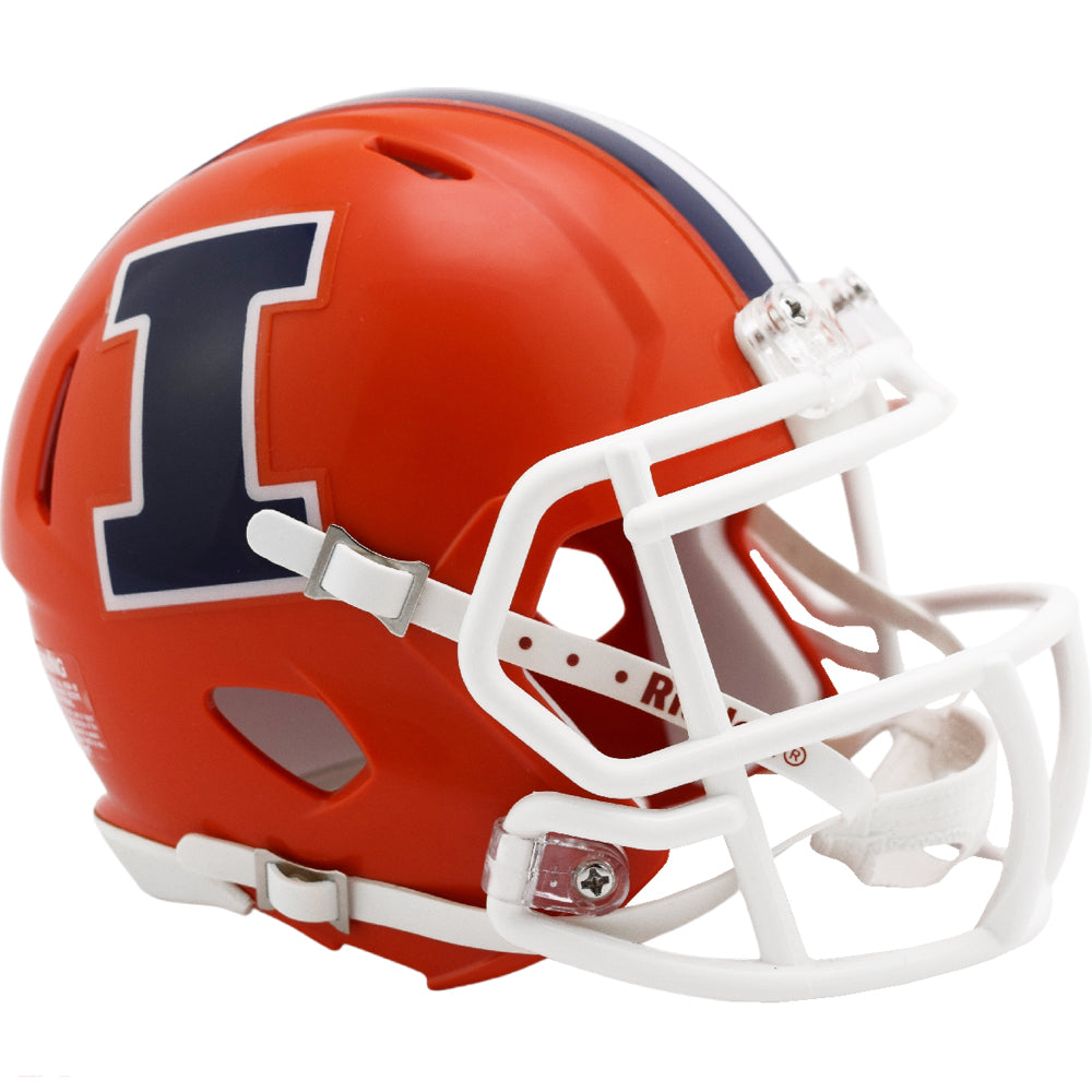 Illinois Fighting Illini Speed Mini Helmet - Orange