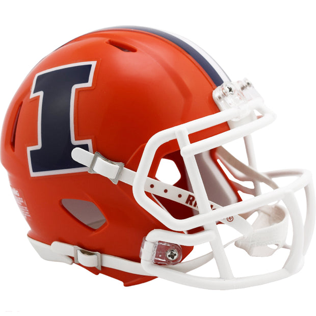 Illinois Fighting Illini Orange Speed Mini Football Helmet