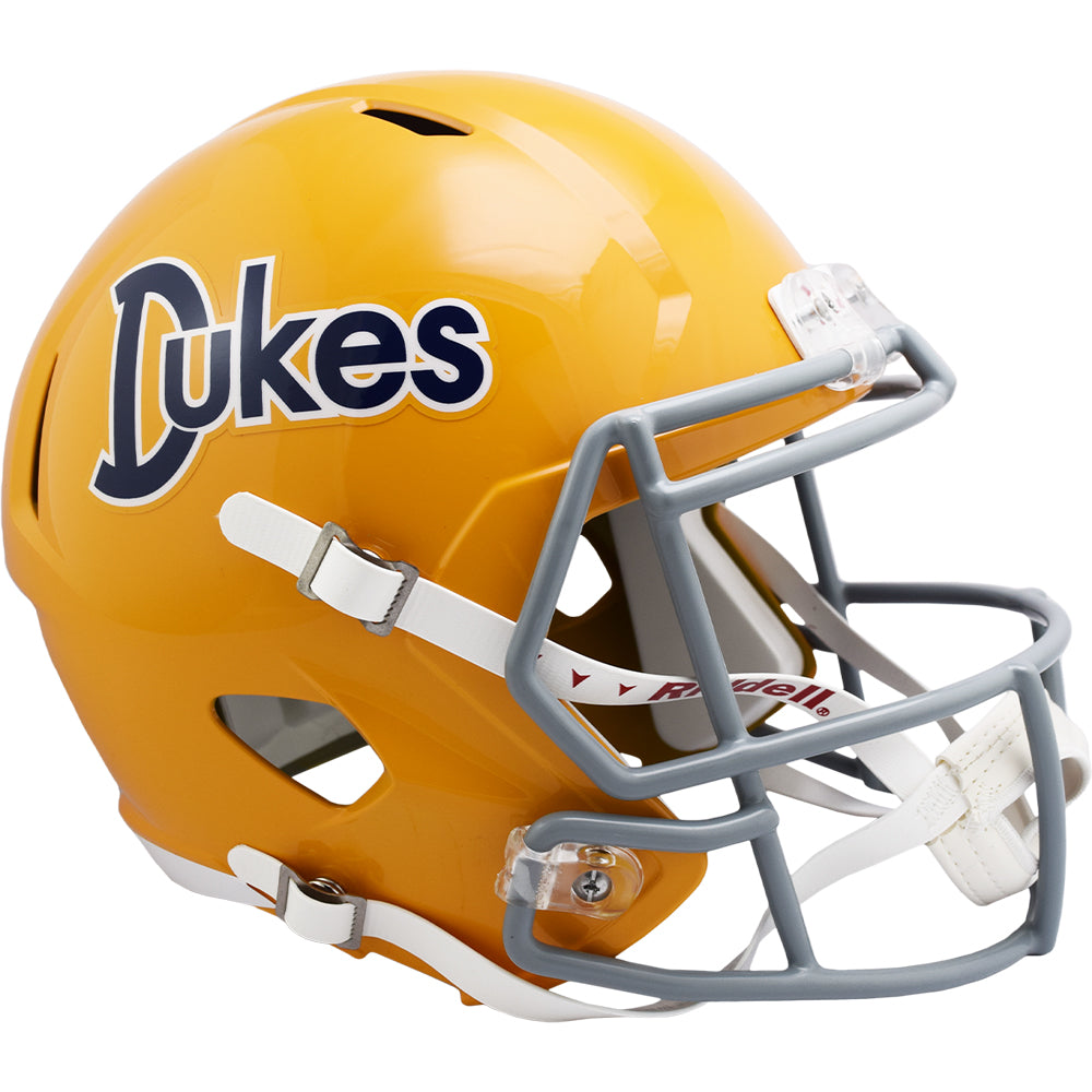 James Madison Dukes Riddell Speed Replica Helmet - Gold