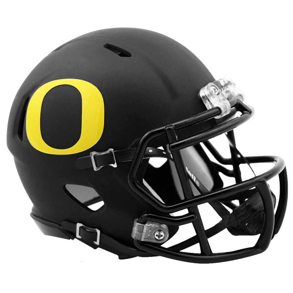 black and yellow football helmet Oregon Ducks Riddell Speed Mini Helmet