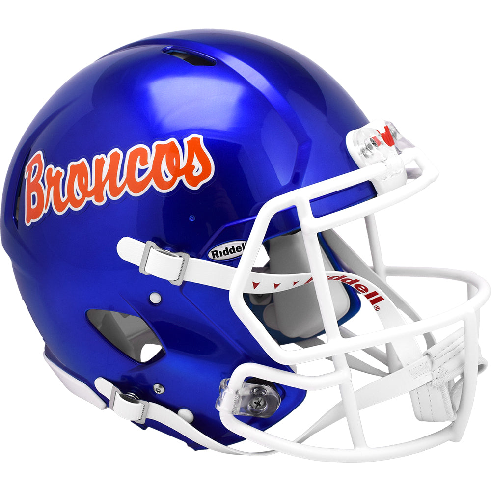 Boise State Broncos Riddell Speed Authentic Helmet - Blue Script
