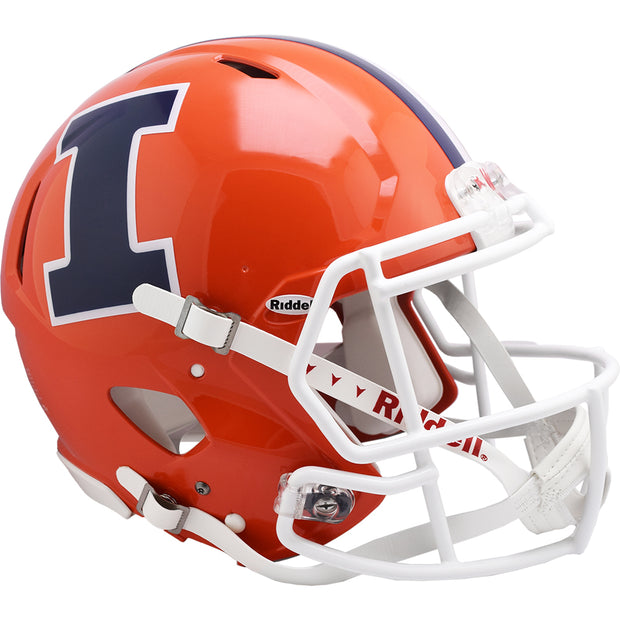 Illinois Fighting Illini Orange Speed Authentic Football Helmet