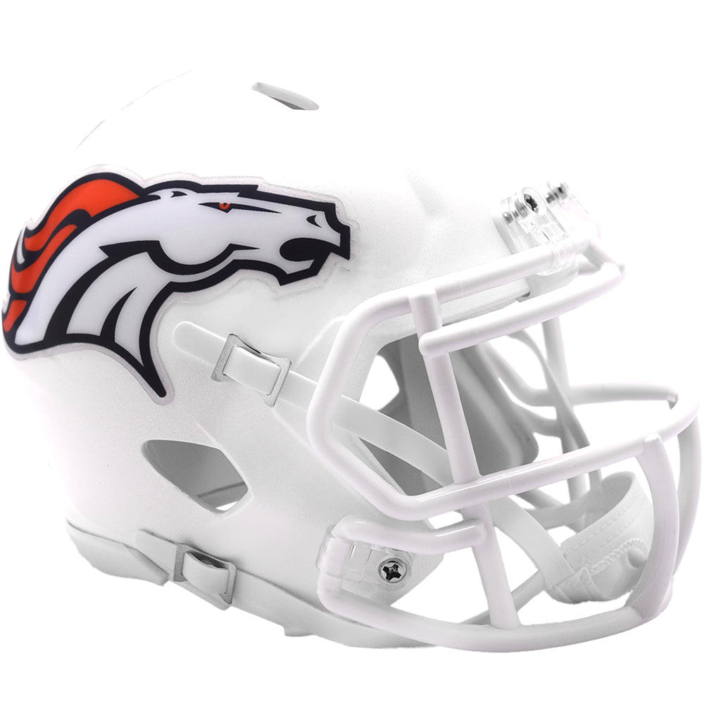 Denver Broncos Riddell Speed Mini Helmet - White Alternate 2024