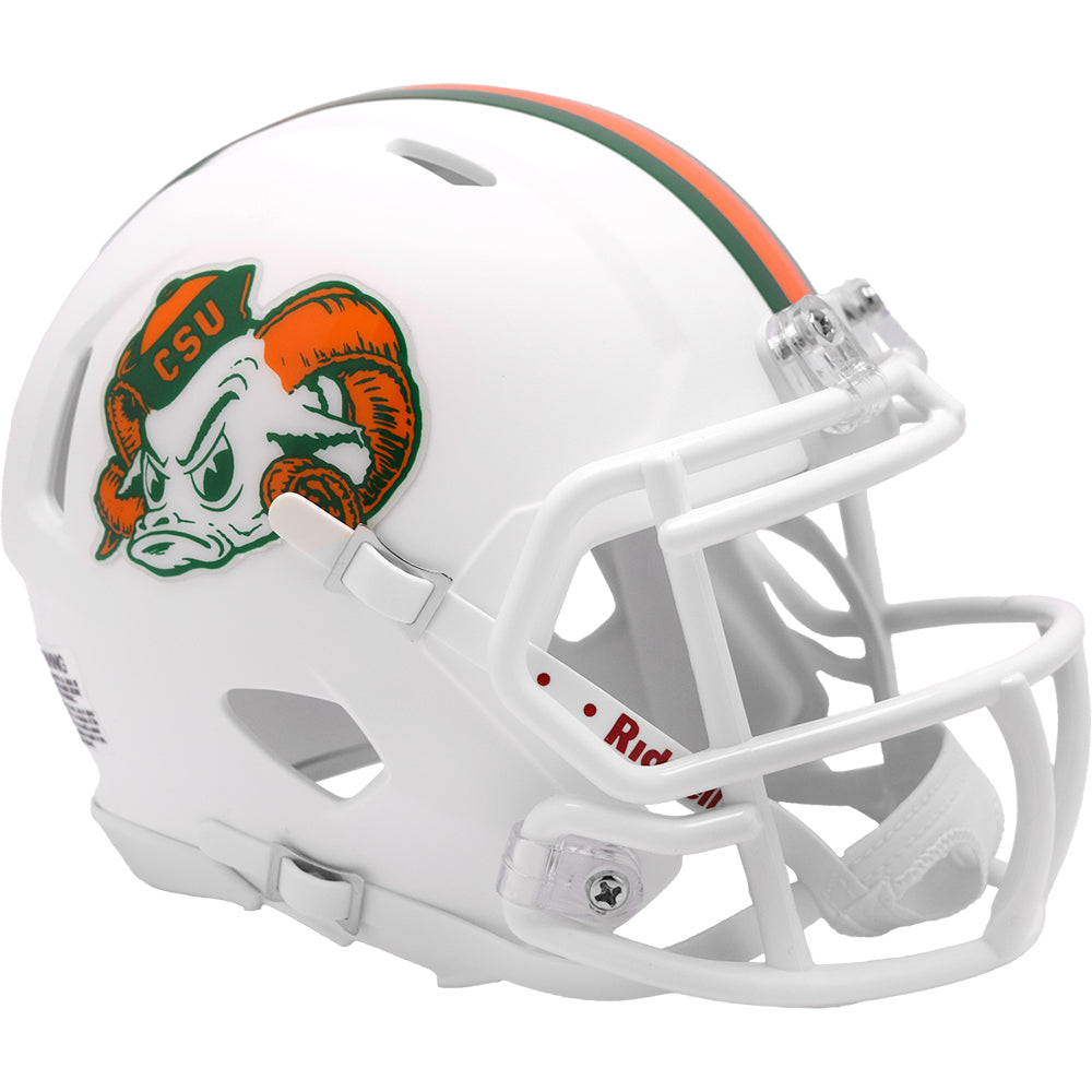Colorado State Rams Riddell Speed Mini Helmet - White Aggies