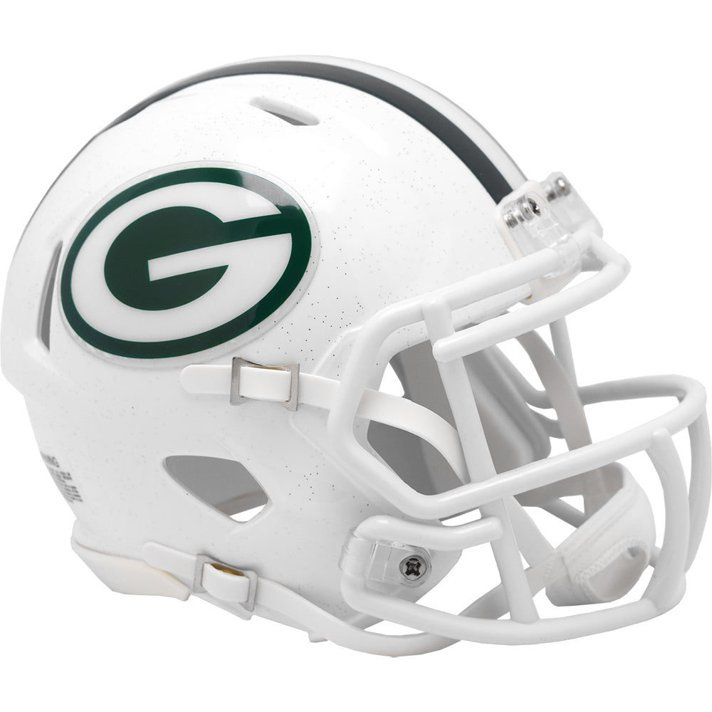 Green Bay Packers Riddell Speed Mini Helmet - White Alternate 2024