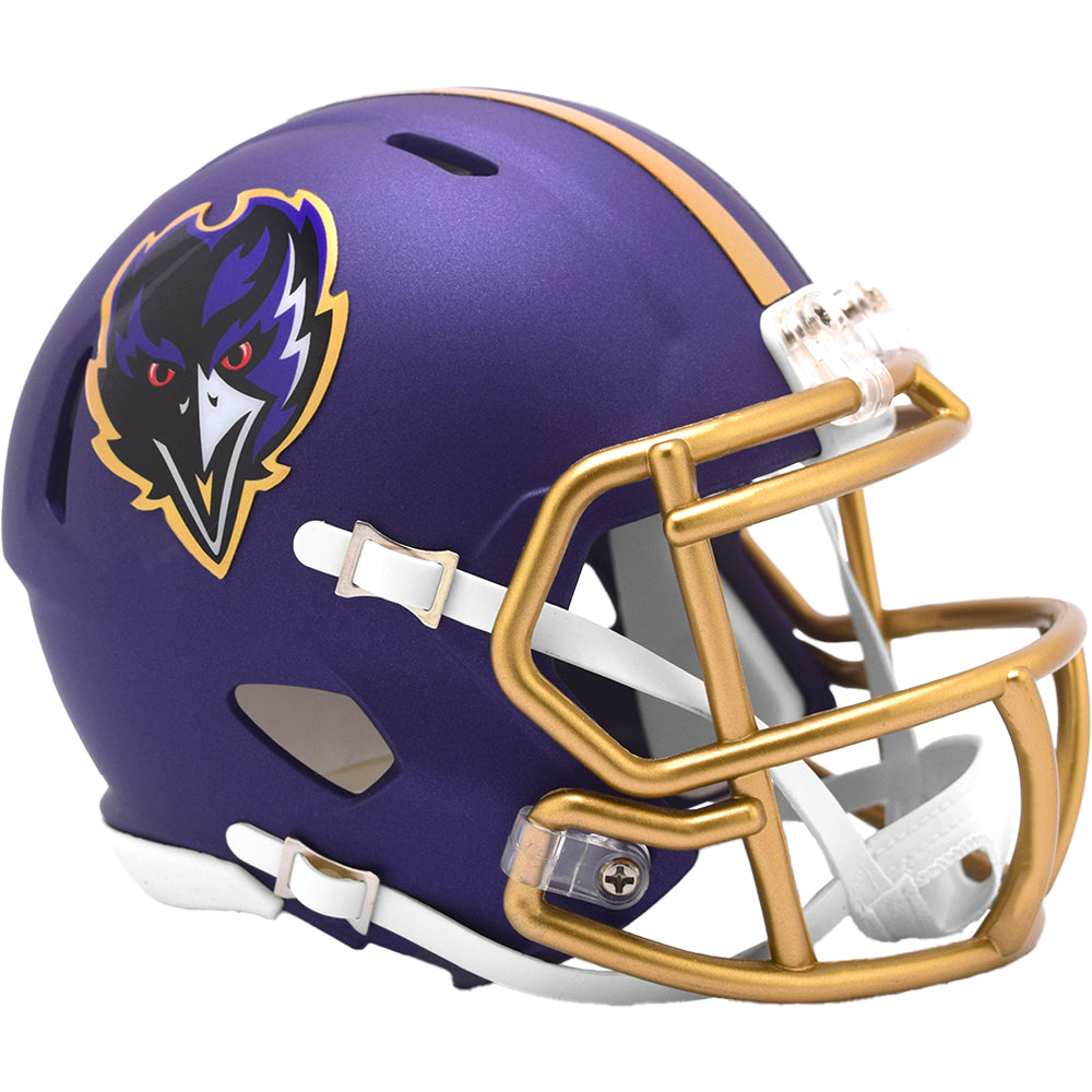 custom mini football helmets riddell Riddell Baltimore Ravens 2024 On-Field Alternate Speed Mini Helmet