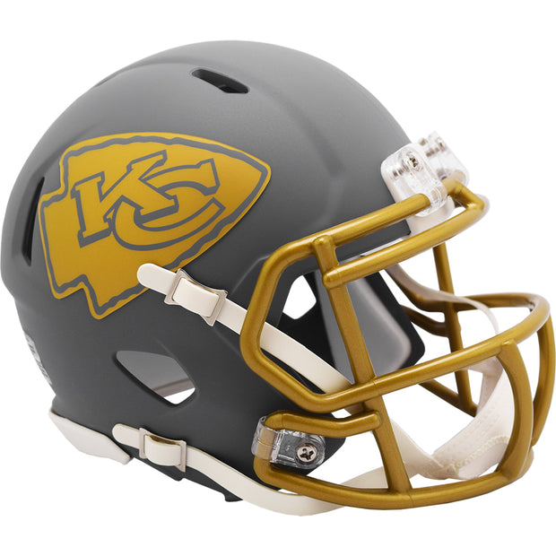 Kansas City Chiefs Slate Riddell Speed Mini Football Helmet