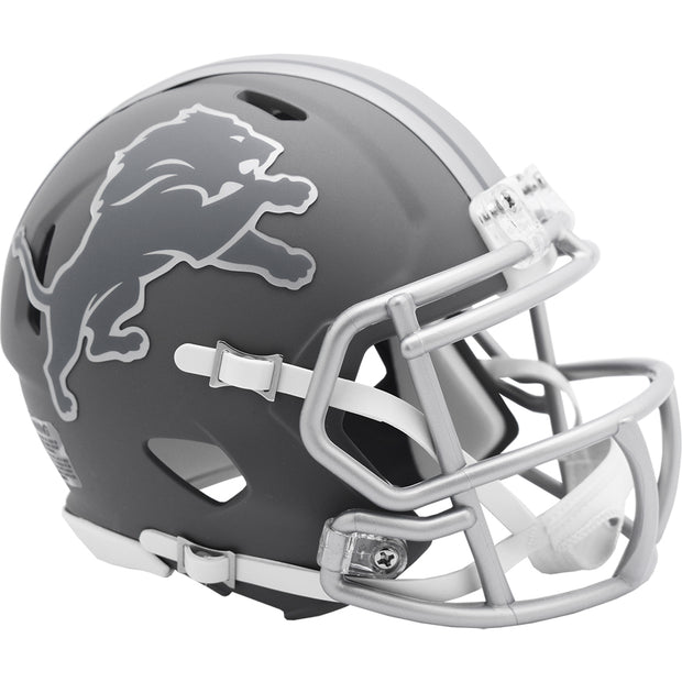 Detroit Lions Slate Riddell Speed Mini Football Helmet