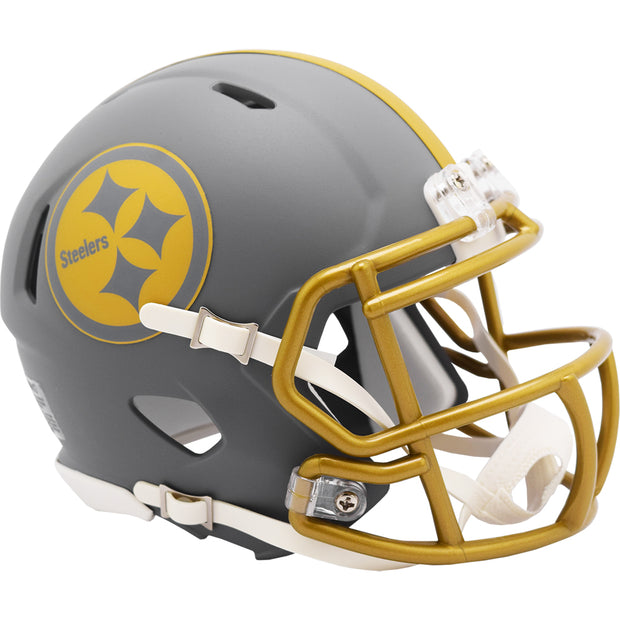 Pittsburgh Steelers Slate Riddell Speed Mini Football Helmet