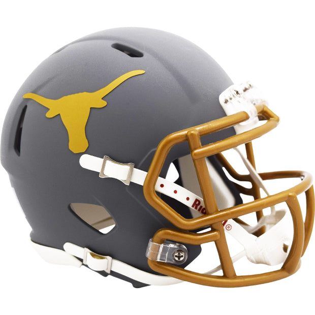 Texas Longhorns Slate Riddell Speed Mini Football Helmet