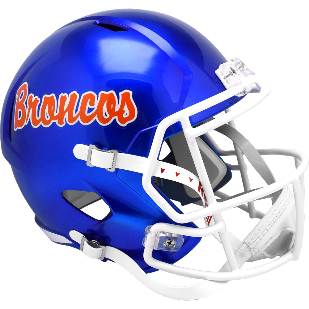 boise state football helmet Broncos Matte Black Mini Speed EXCLUSIVE OFFER Boise State Broncos Script Replica