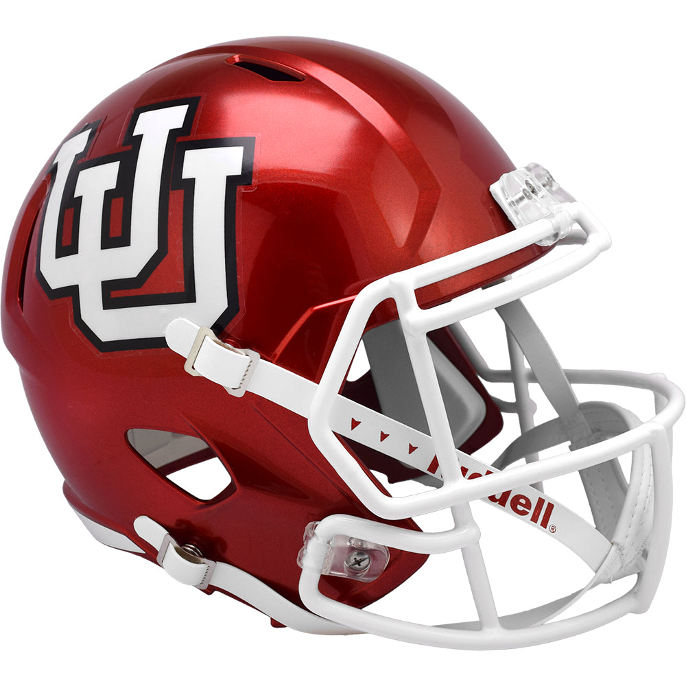 Utah Utes Riddell Speed Replica Helmet - Throwback Red UU