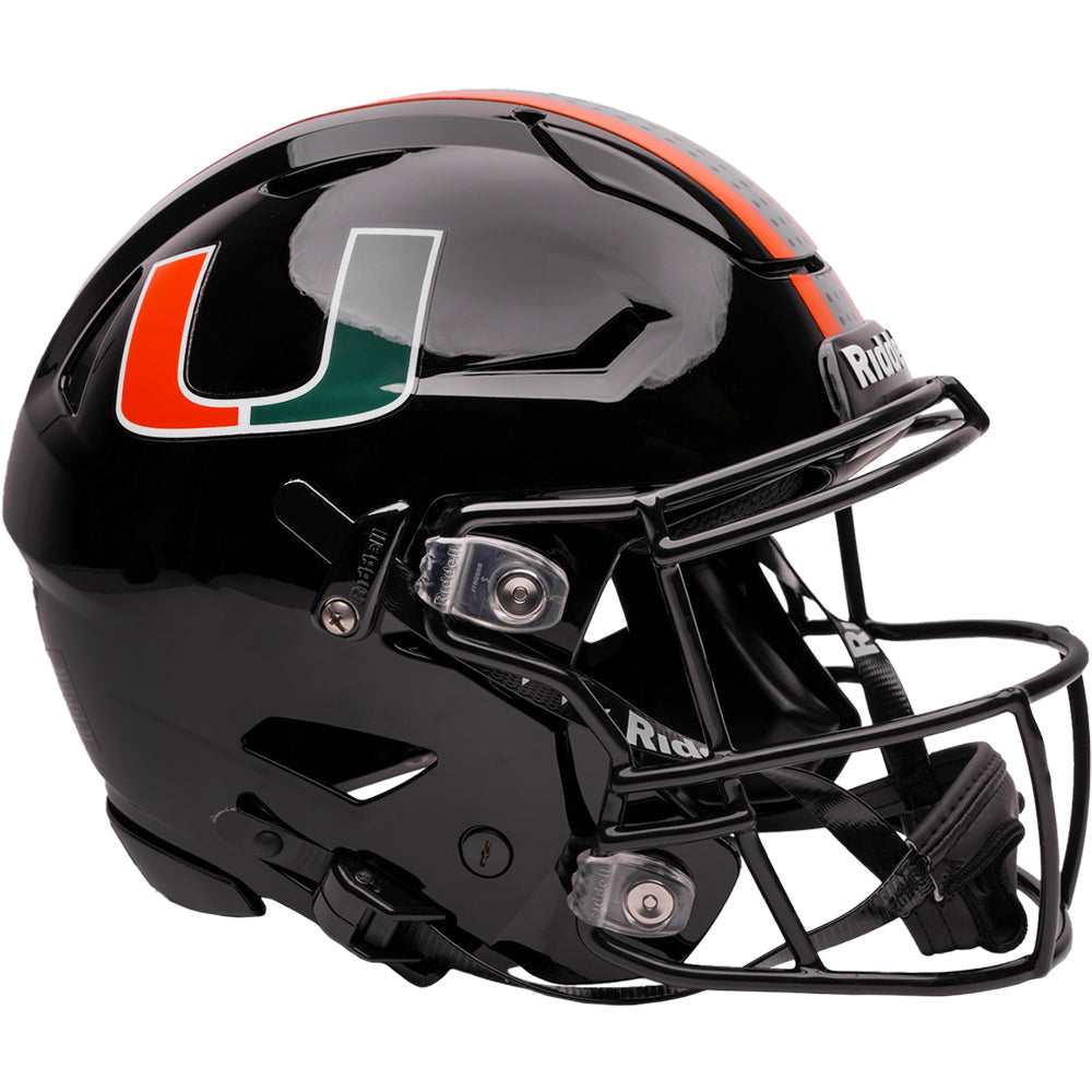 Miami Hurricanes Riddell SpeedFlex Authentic Helmet - Black
