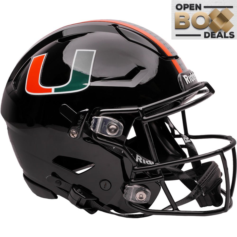 Riddell SpeedFlex Miami Hurricanes Black Helmet