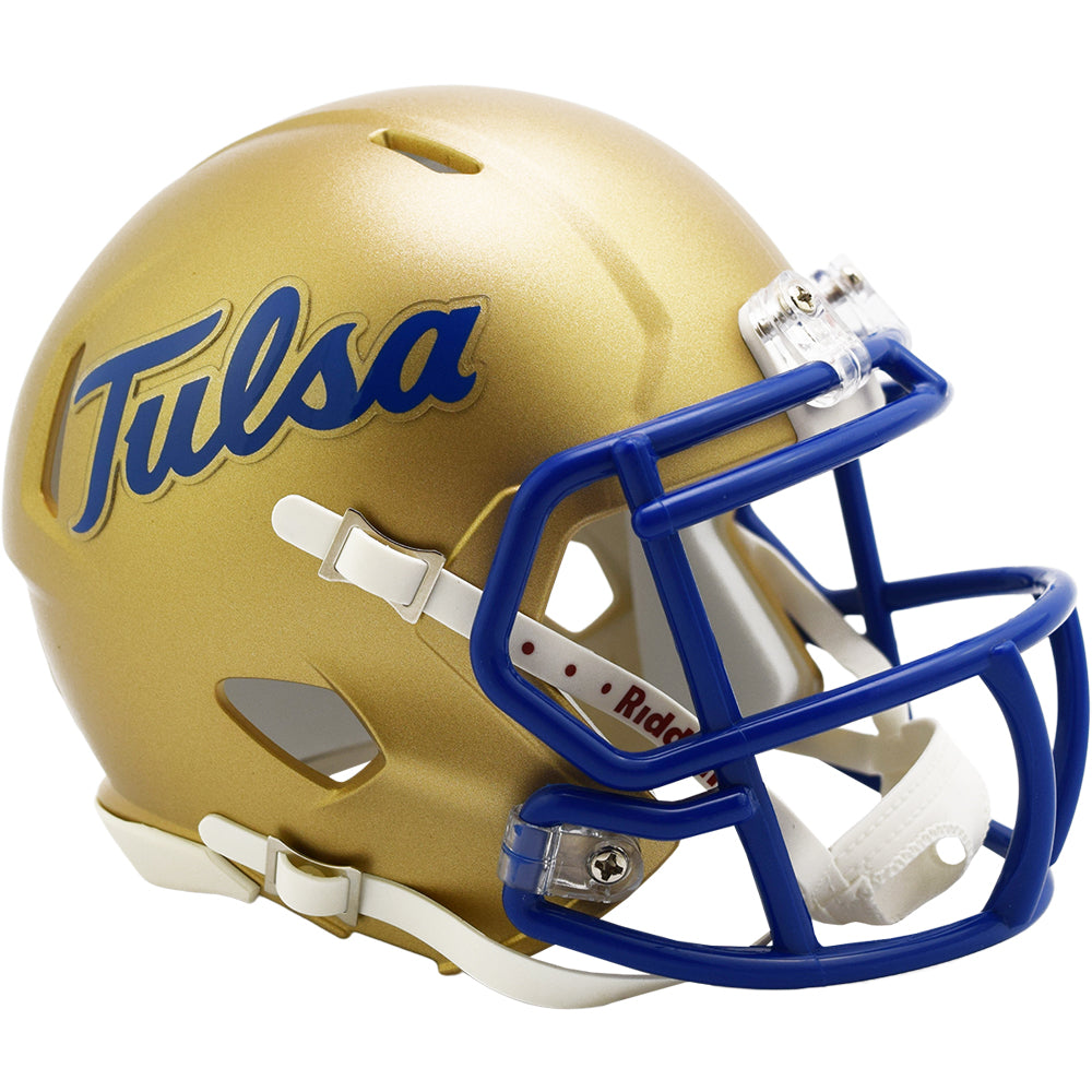 Tulsa Golden Hurricane Riddell Speed Mini Helmet - Gold