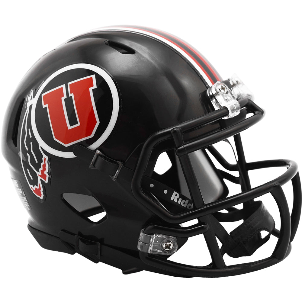 Utah Utes Riddell Speed Mini Helmet - Black