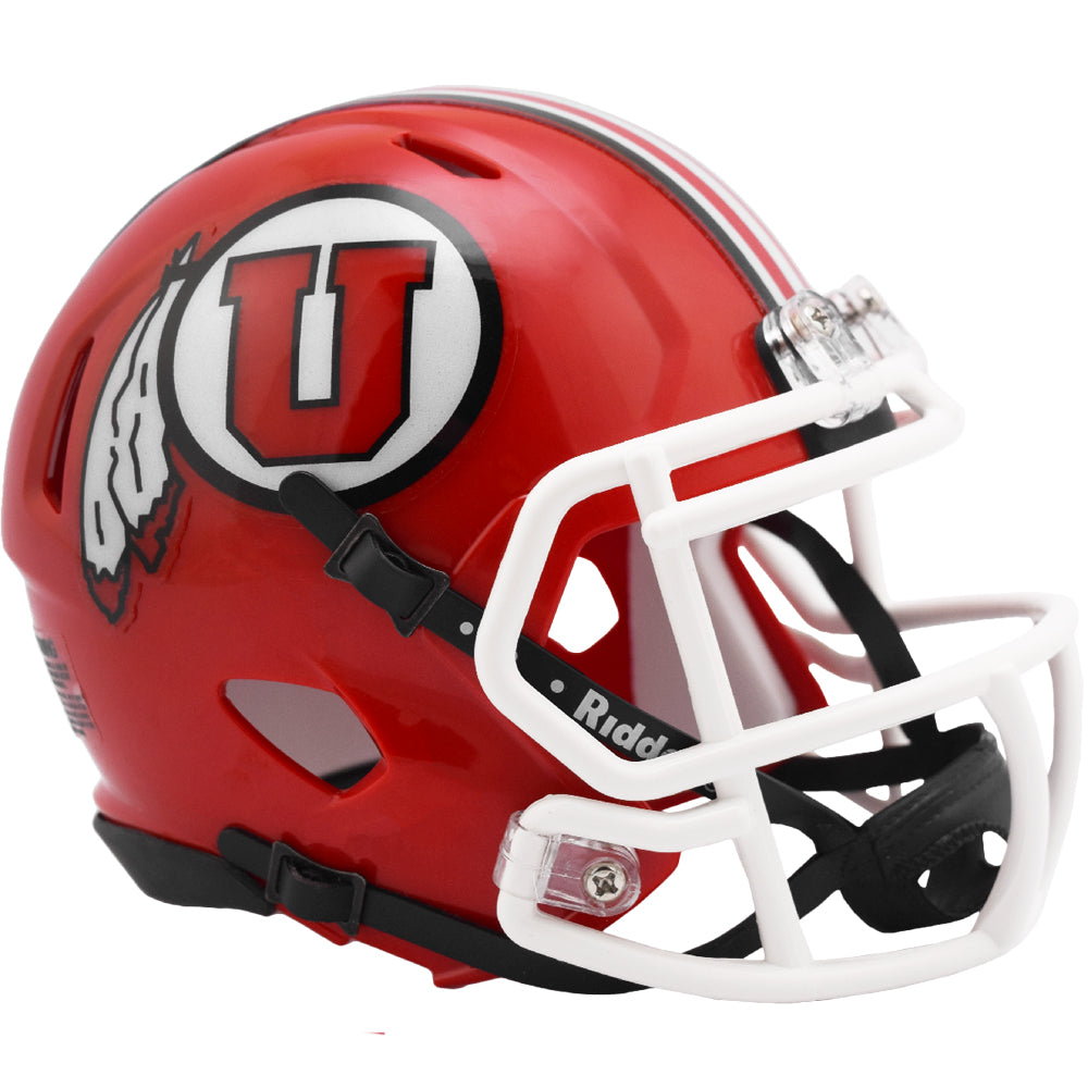 Utah Utes Riddell Speed Mini Helmet - Radiant Red