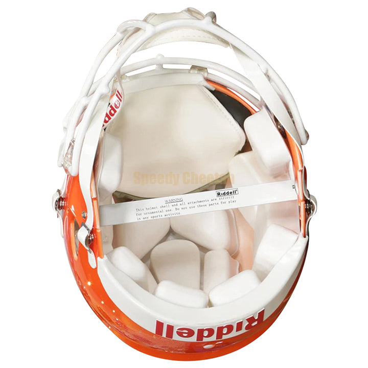 Boise State Broncos orange Speed helmet interior view