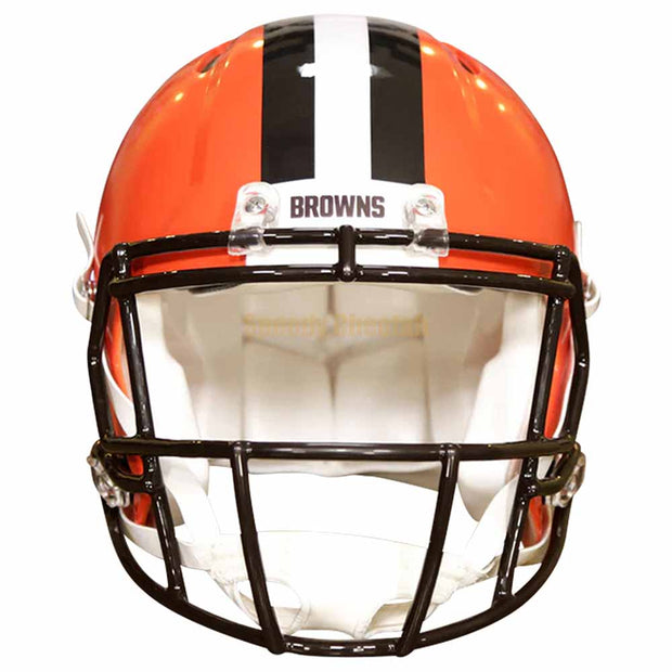 Cleveland Browns Riddell Speed Authentic Helmet Front View