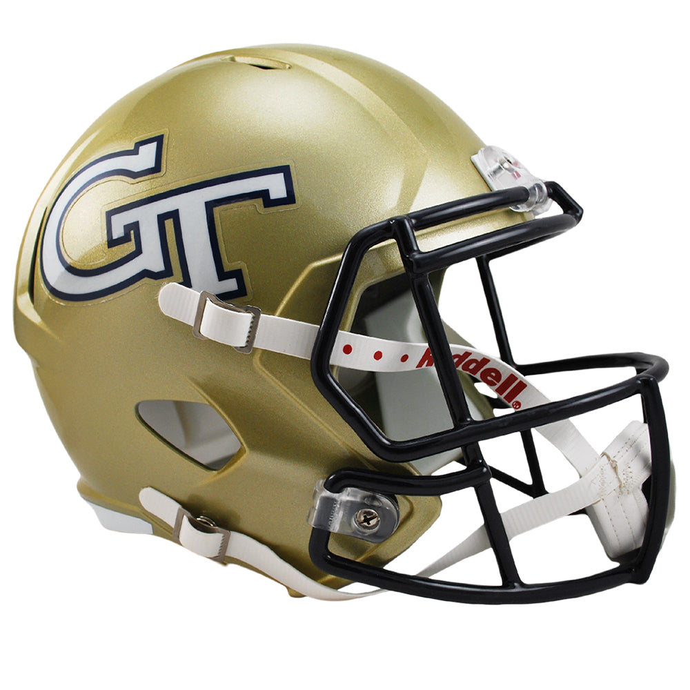 authentic yellow bike football helmet shell Georgia Tech Yellow Jackets Speed Replica Full Size Football Helmet