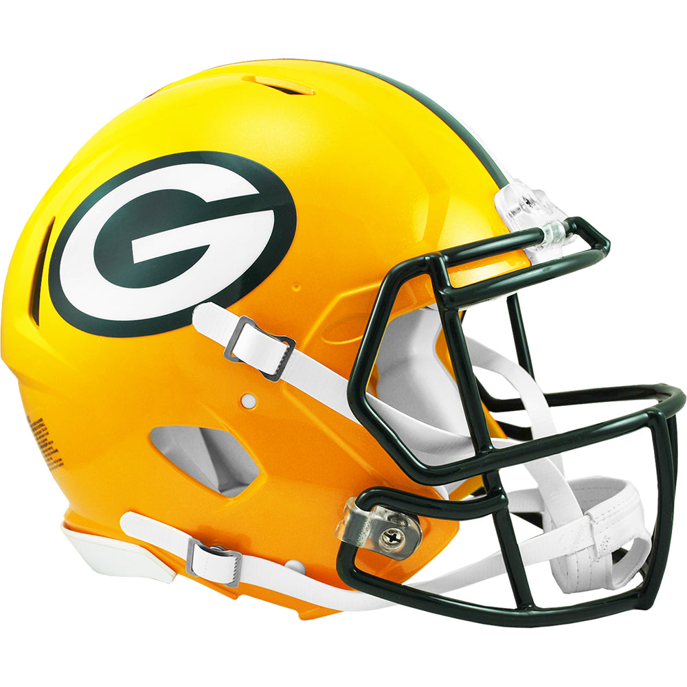 Riddell NFL Green Bay Packers Authentic Speed Full Size Helmet Yellow Riddell NFL Green Bay Packers Authentic Speed Full Size Helmet Yellow