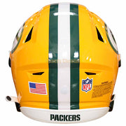 Green Bay Packers Riddell SpeedFlex Authentic Helmet Back View