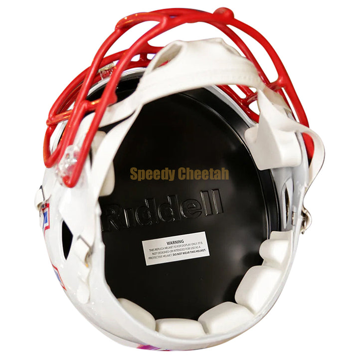 Houston Oilers 1981-1998 throwback helmet interior, Riddell Speedy Cheetah