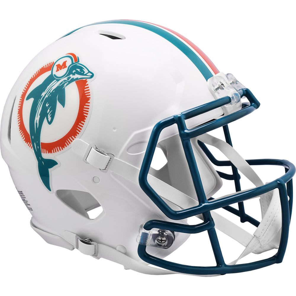Miami Dolphins Authentic Speed Throwback Football Helmet 1980-1996