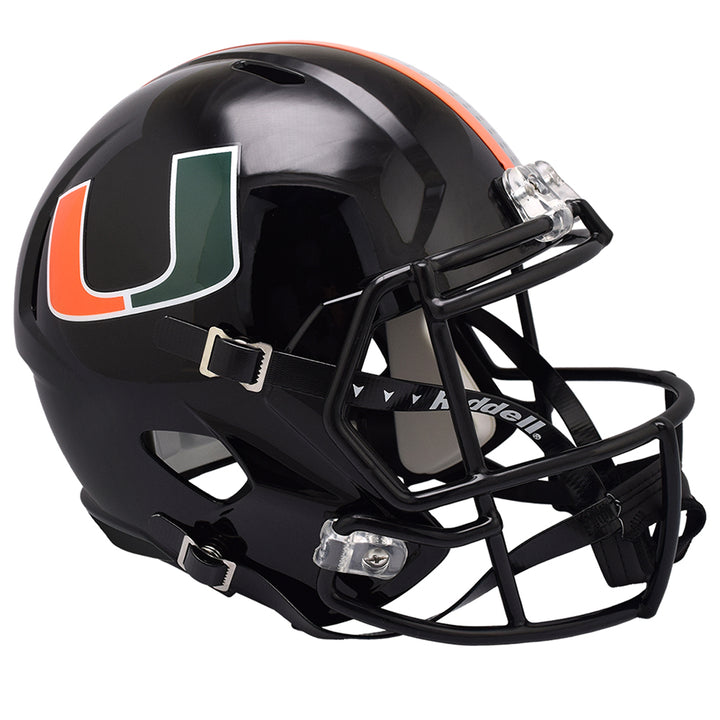 Miami Hurricanes 2024 Black Replica Speed Helmet