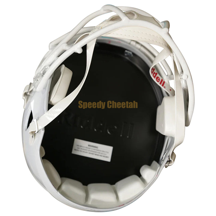 Miami Hurricanes replica Speed helmet interior