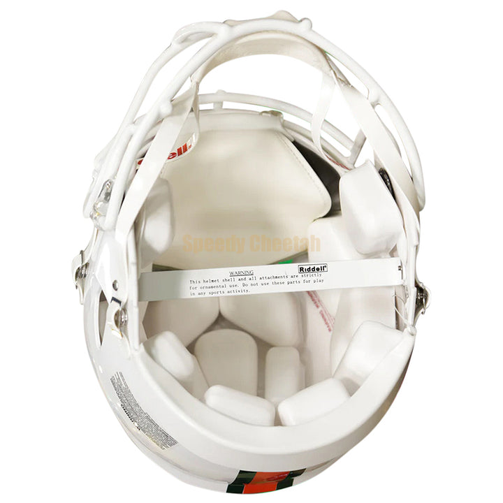 Miami Hurricanes Speed Authentic Helmet Interior