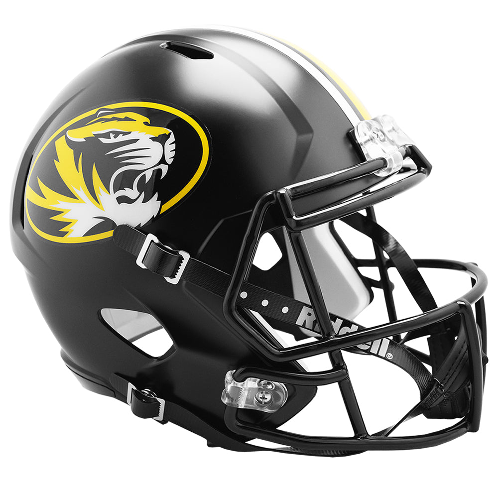 Riddell Full Size Repl Speed Football Helmet NCAA Missouri Tigers Black 2019