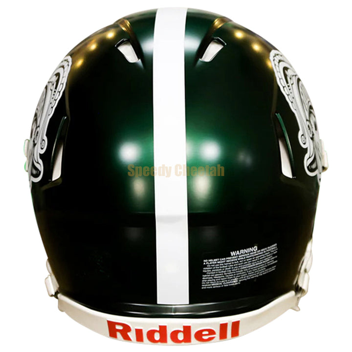 MSU Spartans Gruff Sparty authentic Riddell helmet rear view