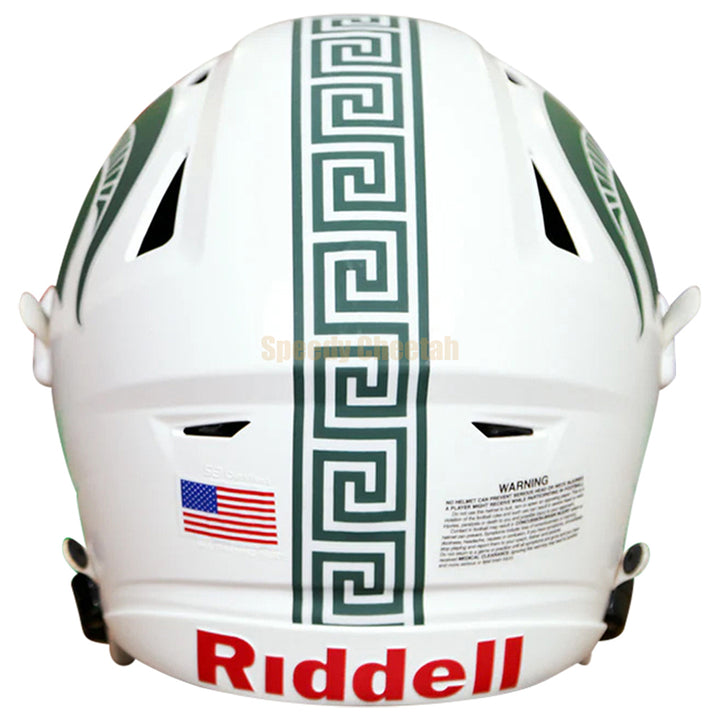 MSU Spartans white Speedflex football helmet