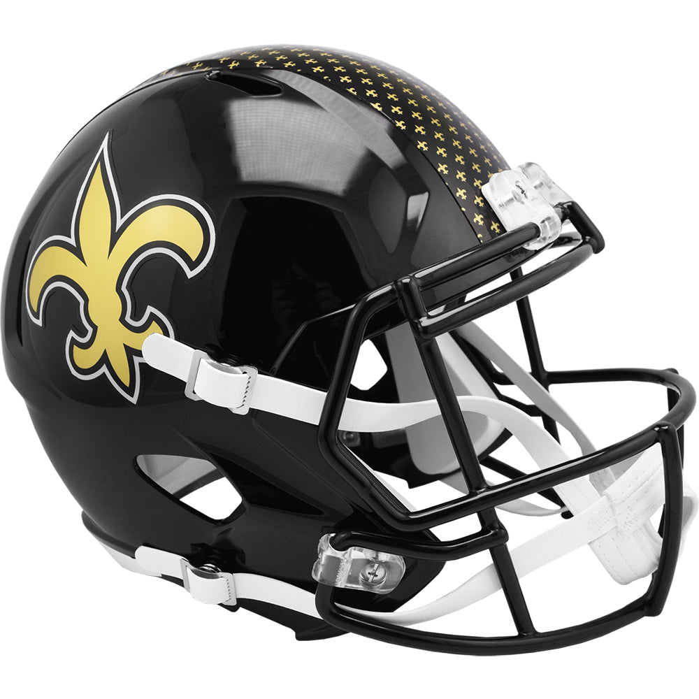 New Orleans Saints Helmet Riddell Replica Full Size Speed Style On-Field Alternate