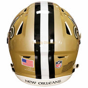 New Orleans Saints Riddell SpeedFlex Authentic Helmet Back View