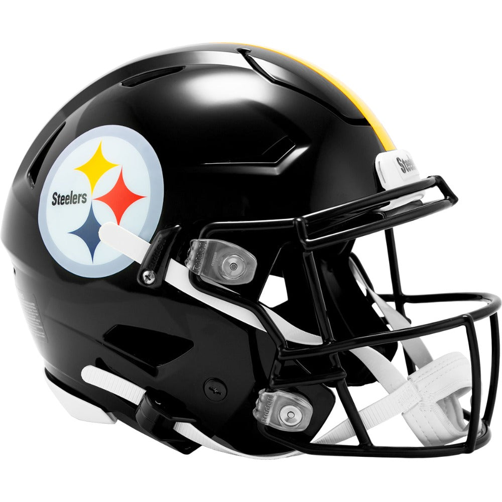 expensive football helmets Pittsburgh Steelers Riddell SpeedFlex Authentic Helmet stretch sequin caddilac iii fishing reel wear plate and molded Color:Neil's Limit