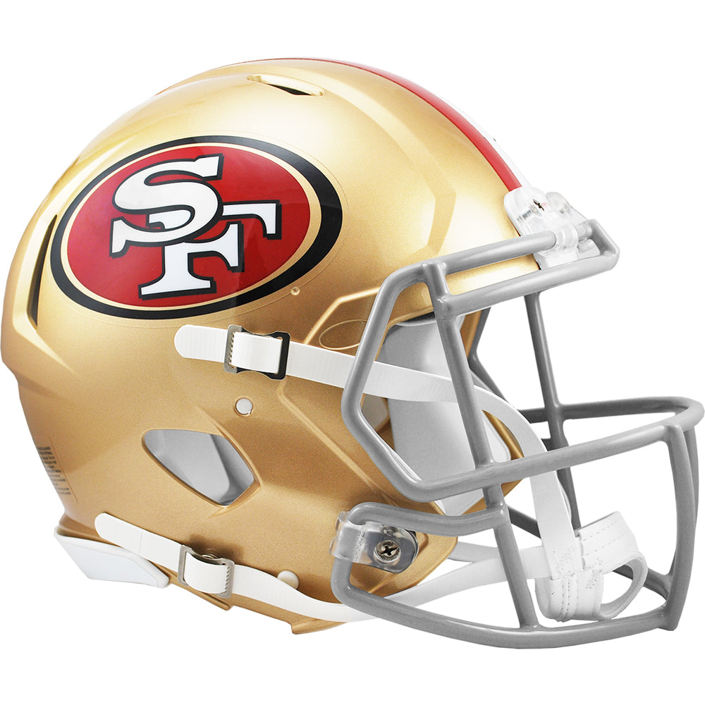 arena football leopard helmet Riddell San Francisco 49ers Authentic Speed Helmet
