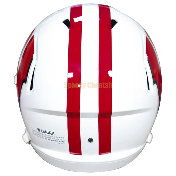 Wisconsin Badgers Speed Replica Helmet - Back View
