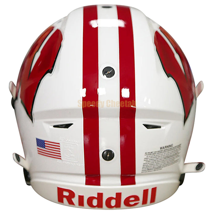Wisconsin Badgers Speedflex football helmet back view