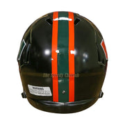 Miami Hurricanes Black Speed Full Size Replica Football Helmet