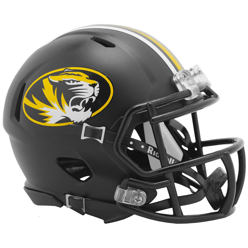 Missouri Tigers Riddell Speed Mini Helmet - Anodized Black