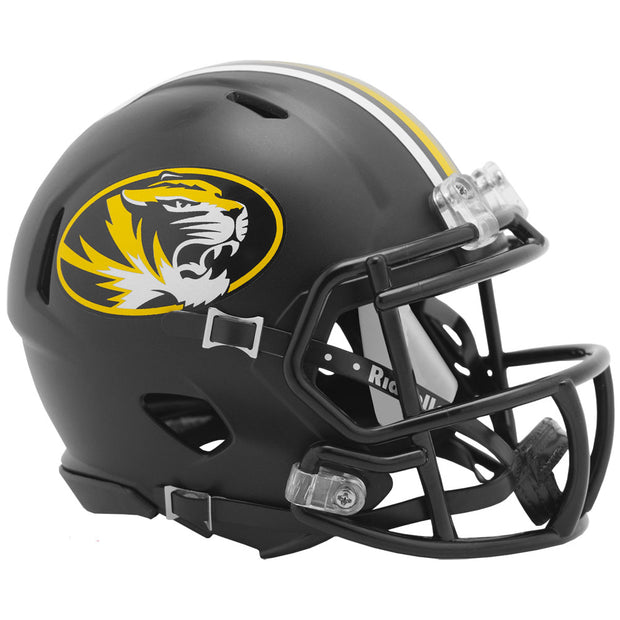 Missouri Tigers Black Anodized Riddell Speed Mini Football Helmet