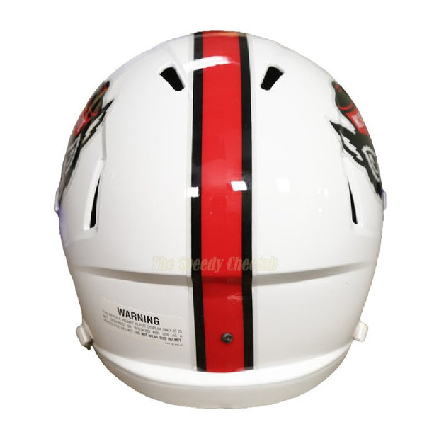 NC State Wolfpack White Tuffy Speed Full Size Replica Football Helmet